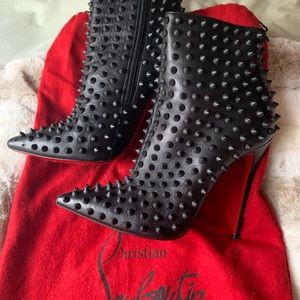 Christian Louboutin Snaklita booties size 37
